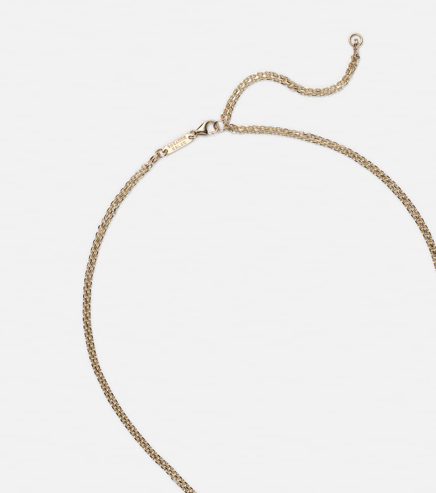 18kt gold pendant necklace with diamonds