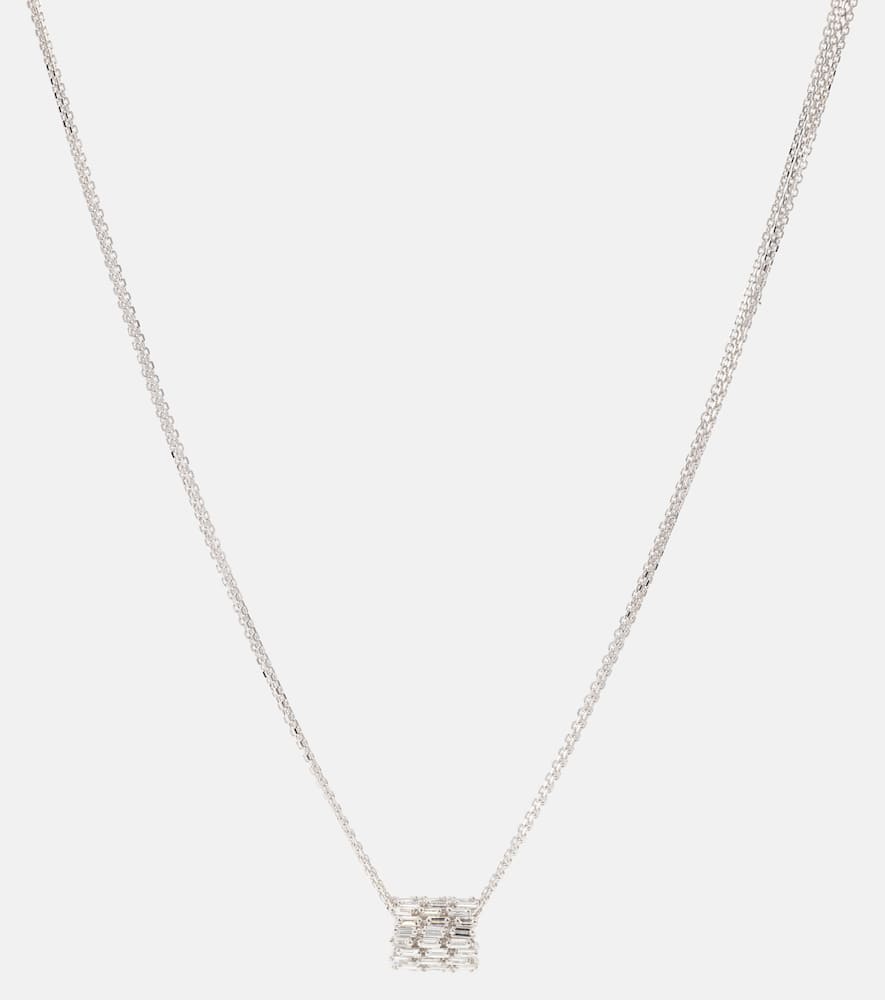 18kt white gold necklace with diamonds