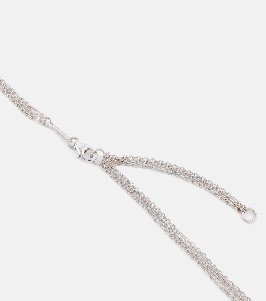 18kt white gold necklace with diamonds