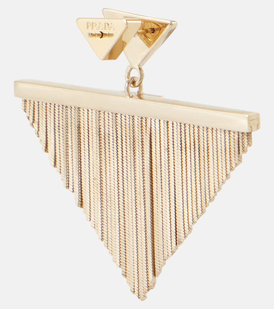 Triangle embellished earrings