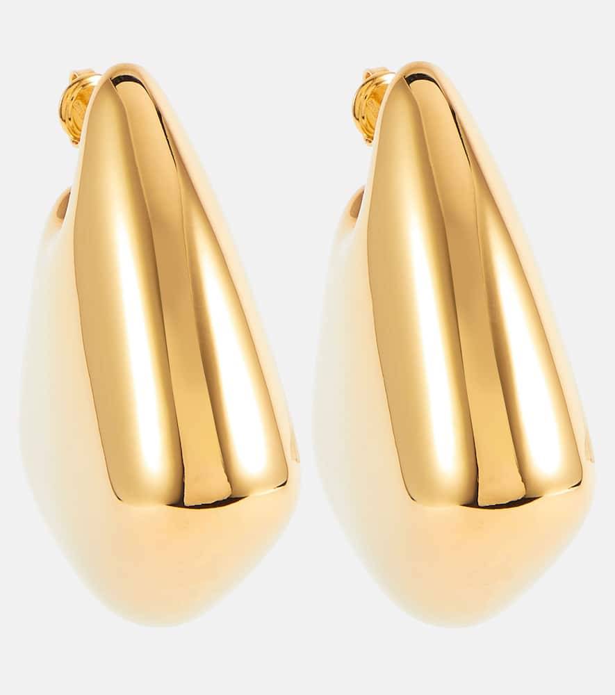 Fin Large 18kt gold-plated sterling silver earrings