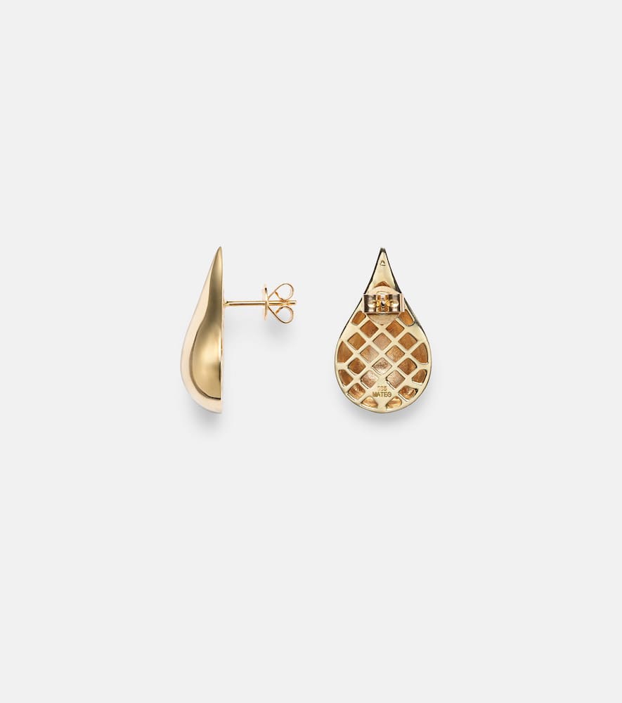 Water Droplet 14kt gold earrings