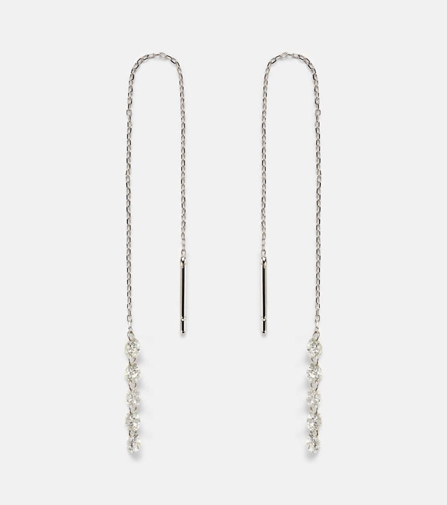 Persée Danaé 18kt white gold drop earrings with diamonds