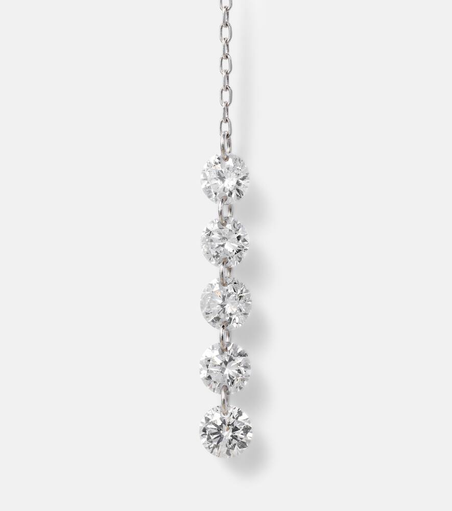 Persée Danaé 18kt white gold drop earrings with diamonds