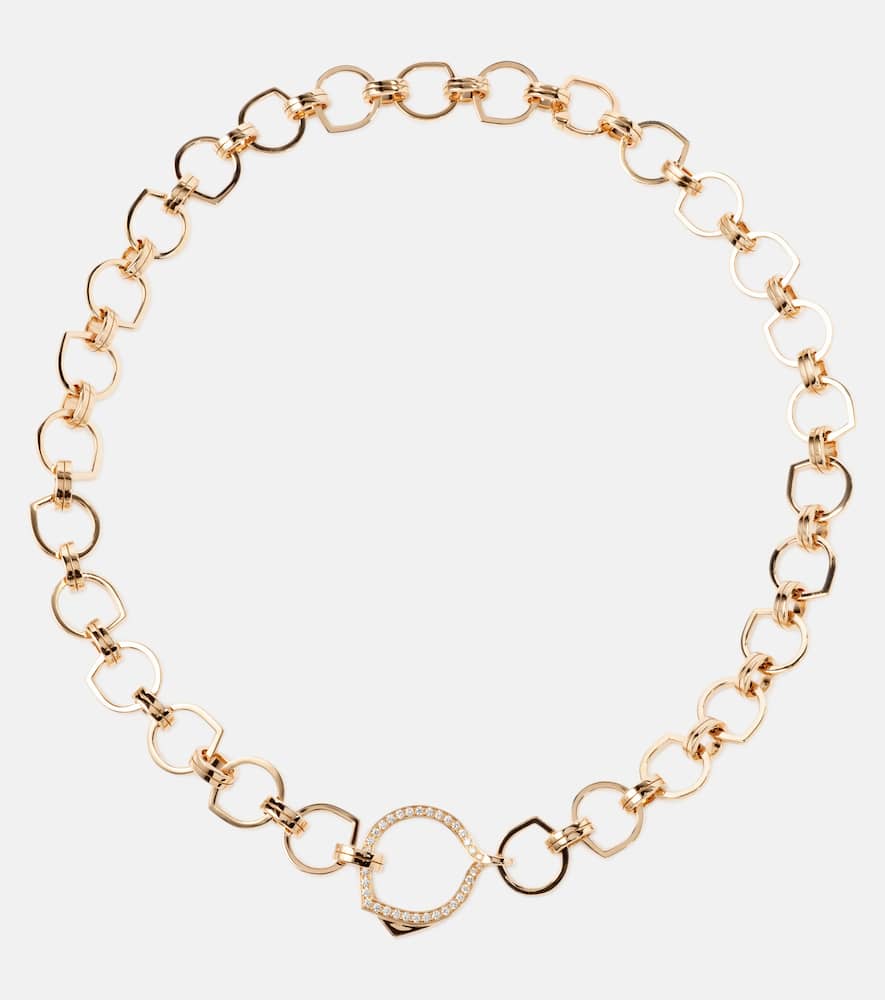 Antifer 18kt rose gold necklace with diamonds