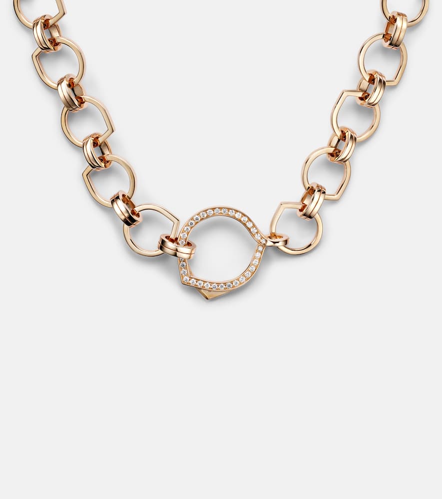 Antifer 18kt rose gold necklace with diamonds