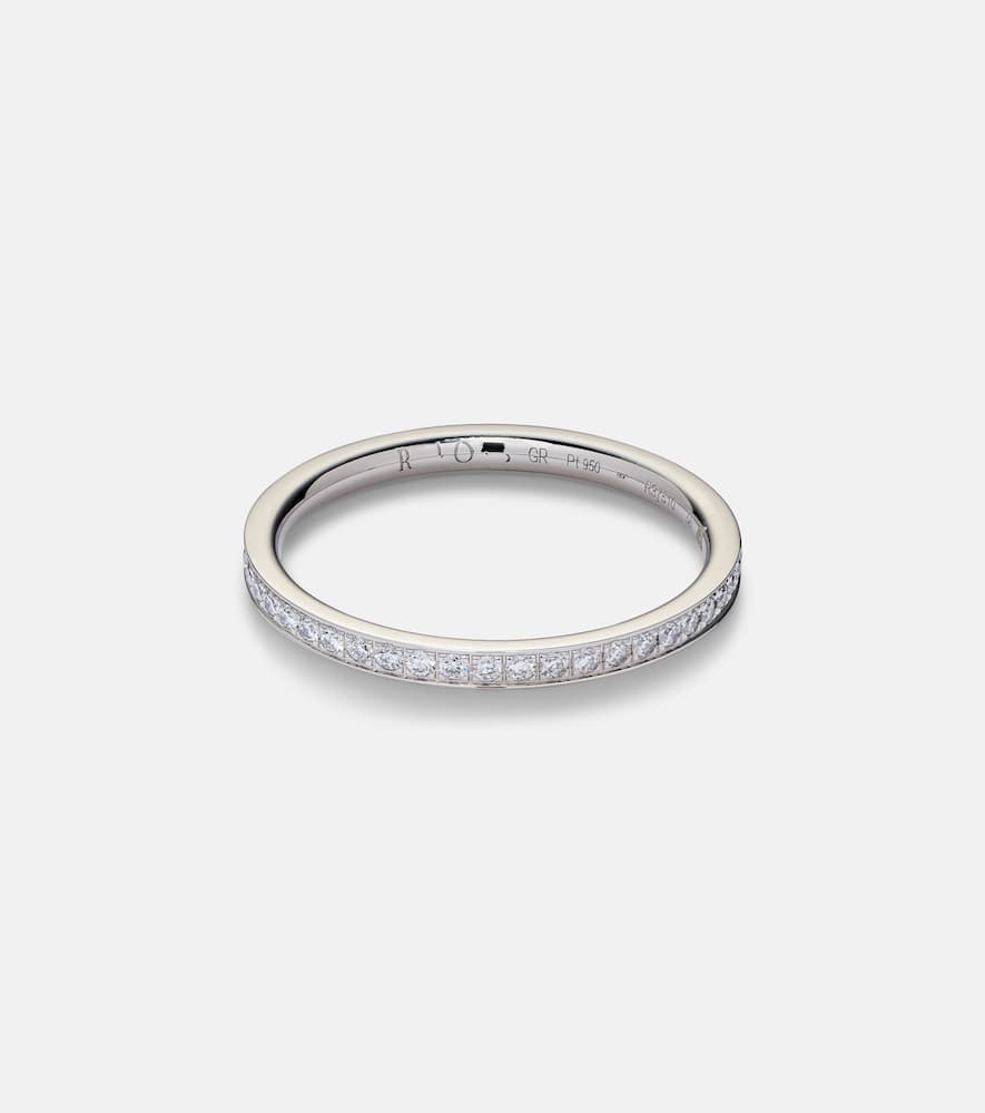 Berbere platinum ring with diamonds