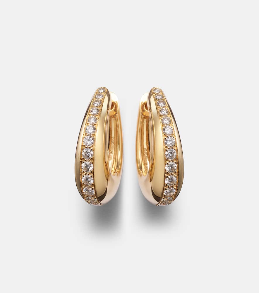 Chakra Icon 18kt gold earrings with diamonds