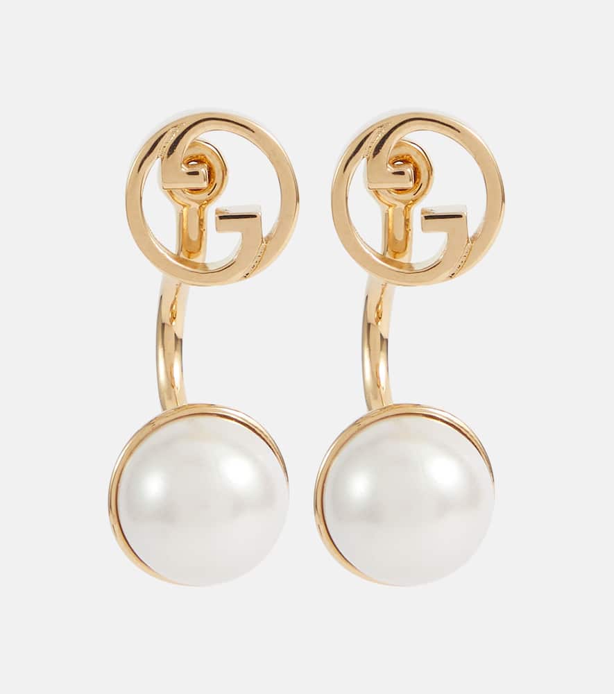 Blondie Interlocking G faux pearl earrings