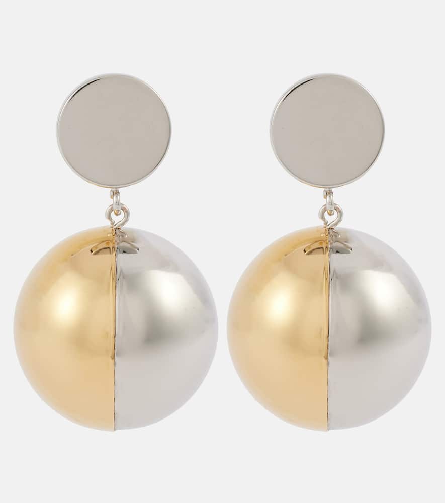 Colorblocked clip-on earrings