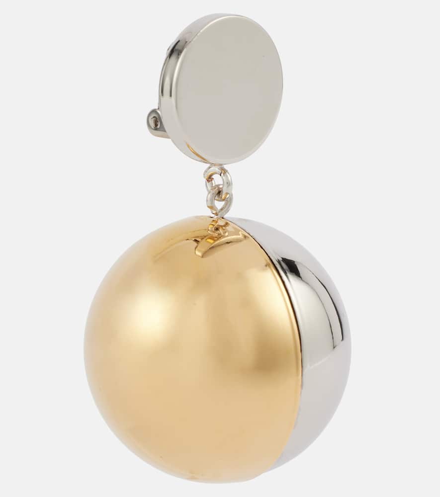 Colorblocked clip-on earrings