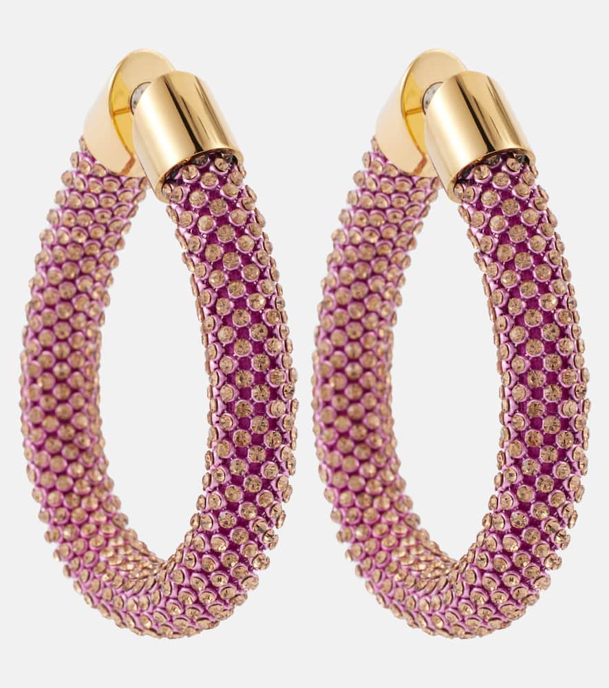 Embellished hoop earrings