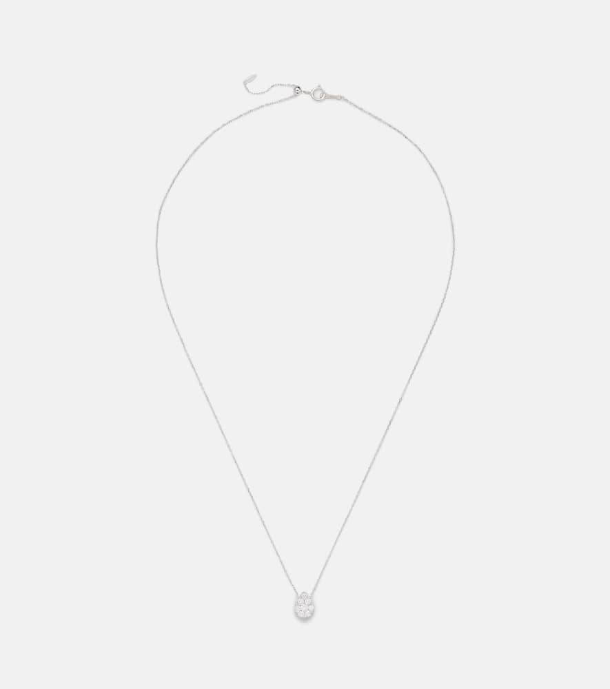 Persée Floating 18kt white gold necklace with diamonds