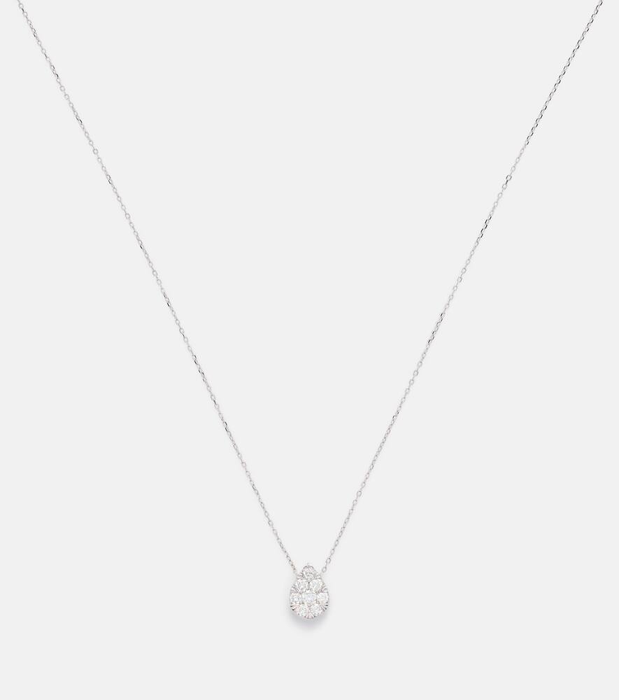 Persée Floating 18kt white gold necklace with diamonds
