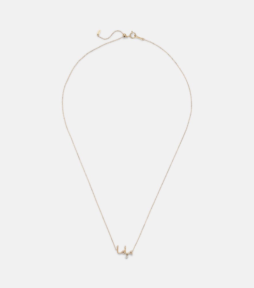 Persée Mama 18kt gold necklace with diamonds