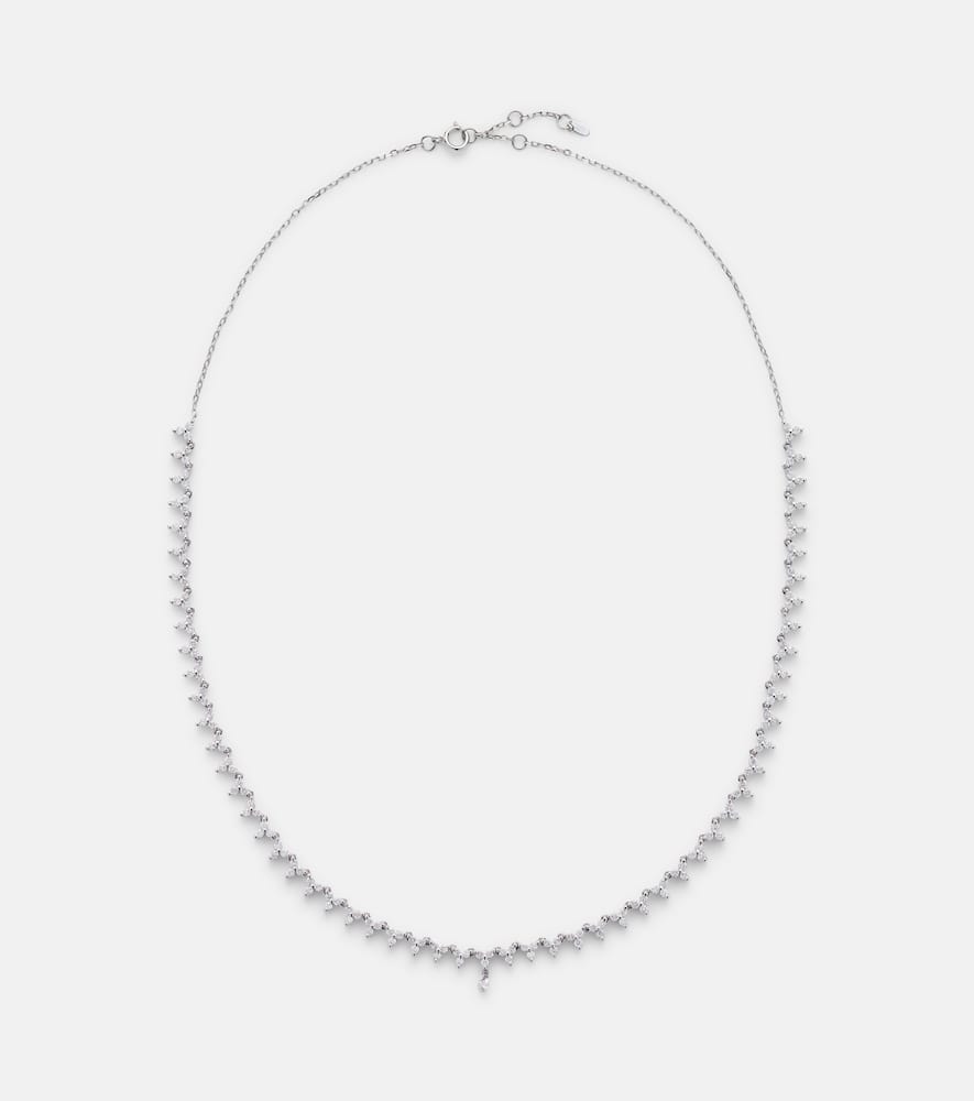 Persée 18kt white gold tennis necklace with diamonds