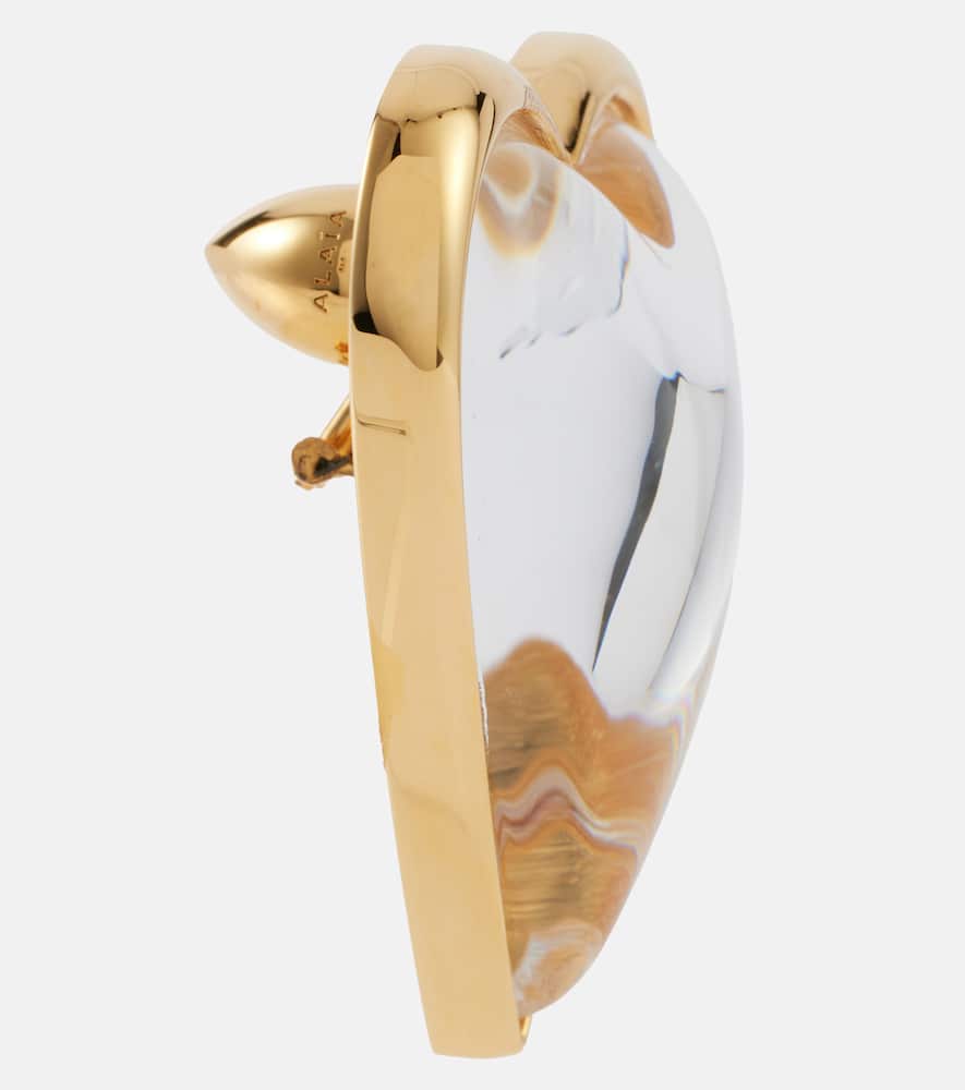 Alaïa Le Cœur Bombe heart-shaped earrings