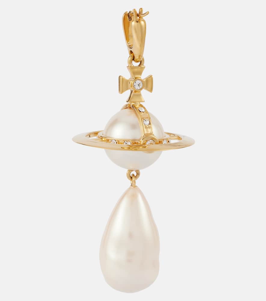 Giant Pearl Orb drop earrings