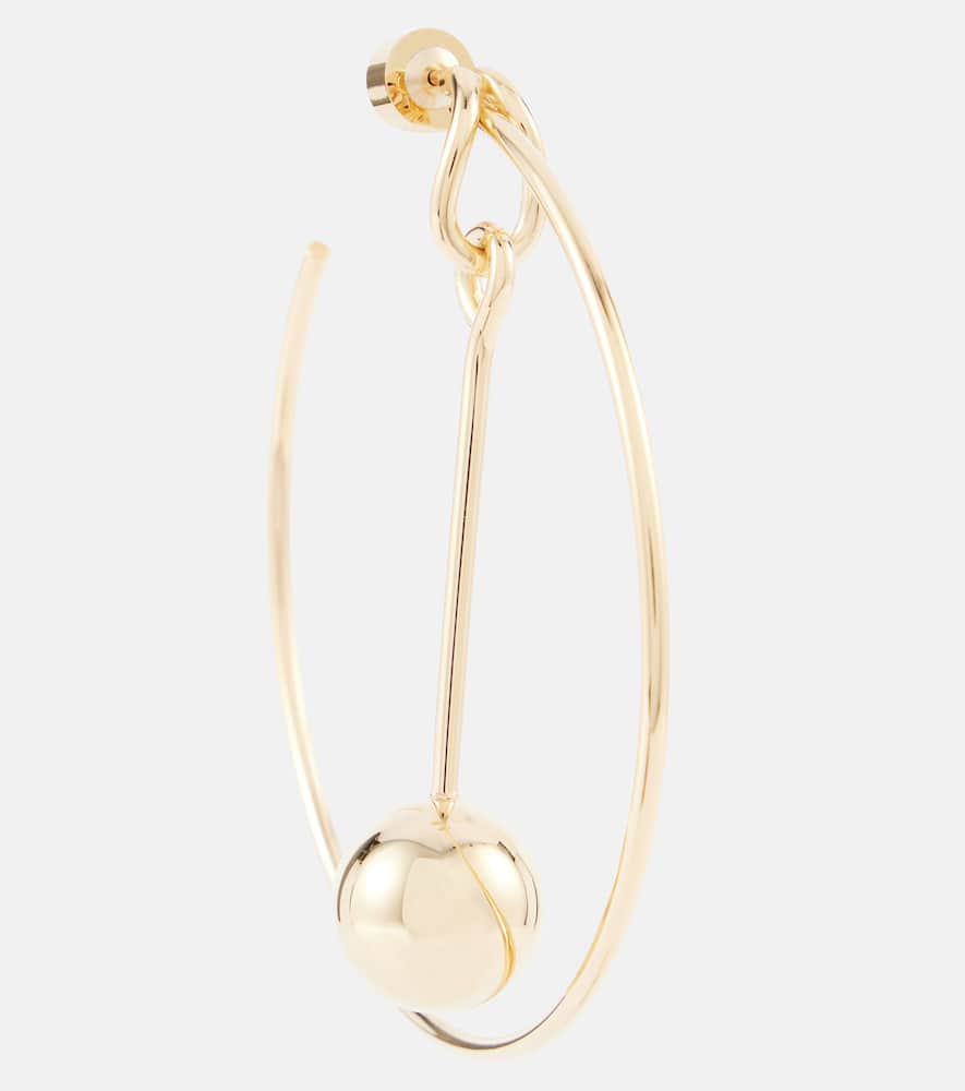 Asymmetric hoop earrings
