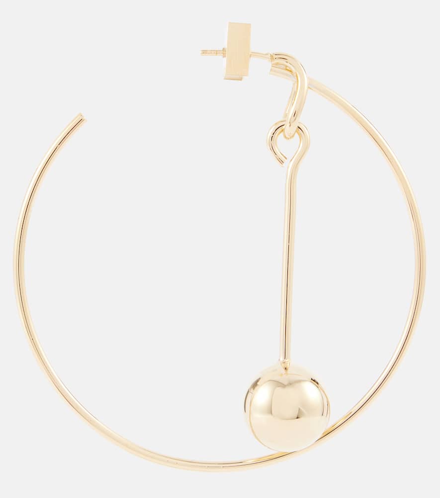 Asymmetric hoop earrings
