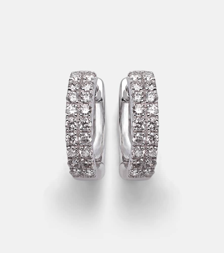 14kt white gold earrings with diamonds
