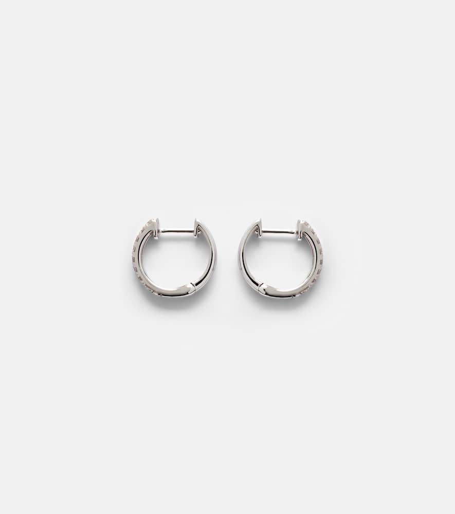 14kt white gold earrings with diamonds