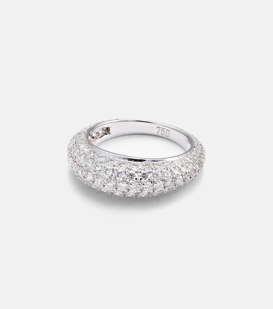 Diamond Disco 18kt white gold ring with diamonds