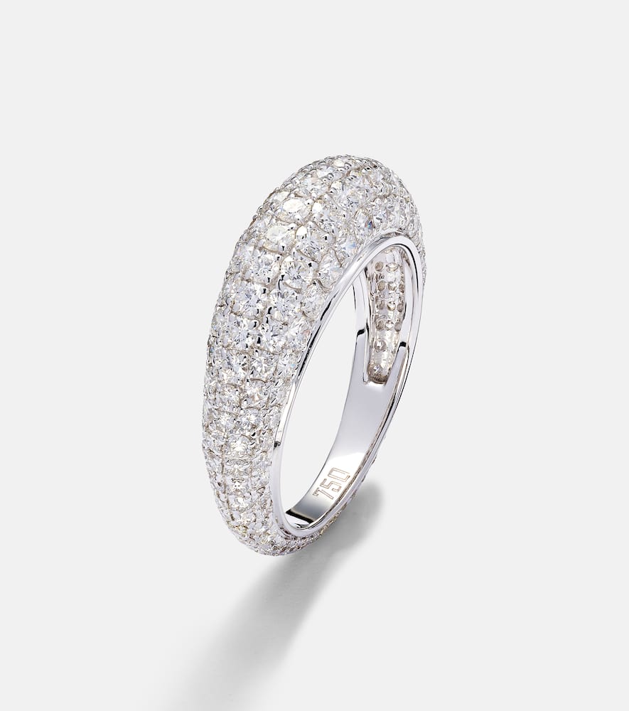Diamond Disco 18kt white gold ring with diamonds