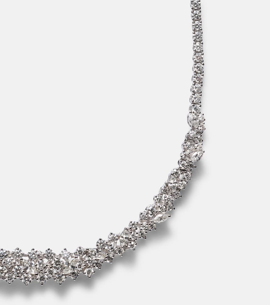Y-Couture 18kt white gold choker with diamonds