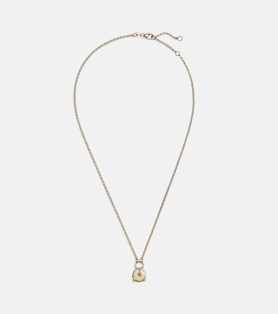 Arrow 18kt gold chain necklace with diamonds