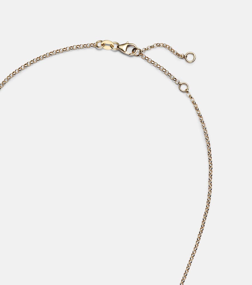 Arrow 18kt gold chain necklace with diamonds