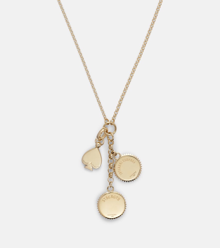 18kt gold pendant necklace with diamonds