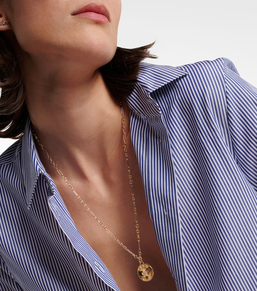 Strength 18kt gold pendant necklace with diamond