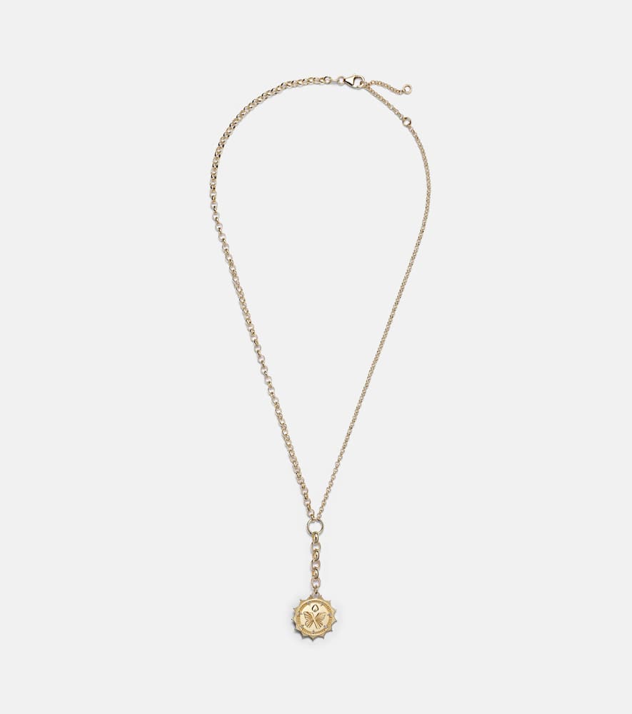 Reverie 18kt gold chain necklace with diamonds