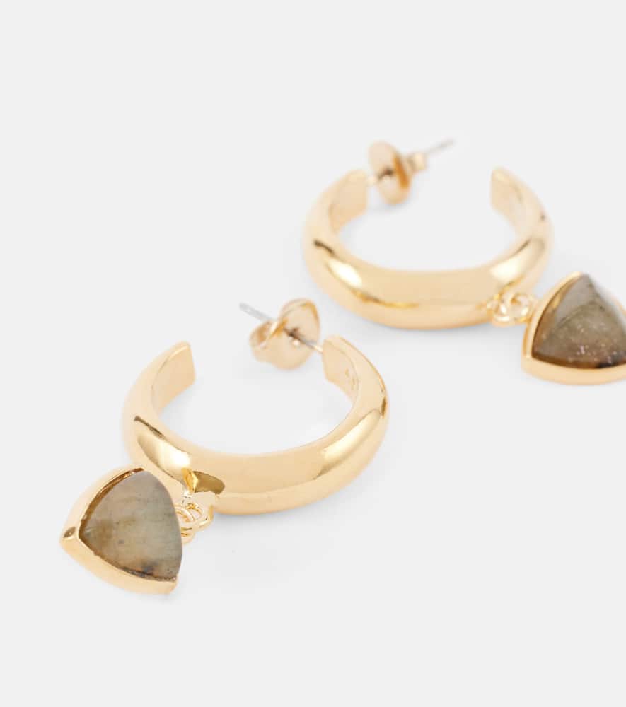 Embellished hoop earrings