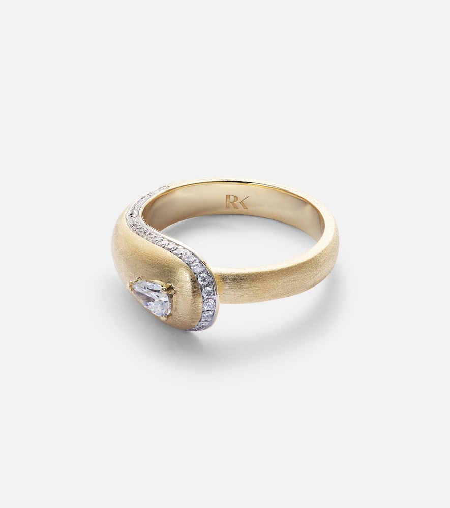 Prestige 18kt gold ring with diamonds