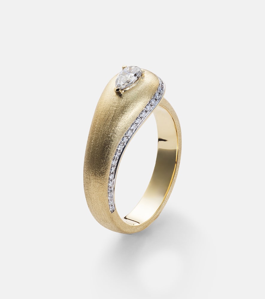 Prestige 18kt gold ring with diamonds
