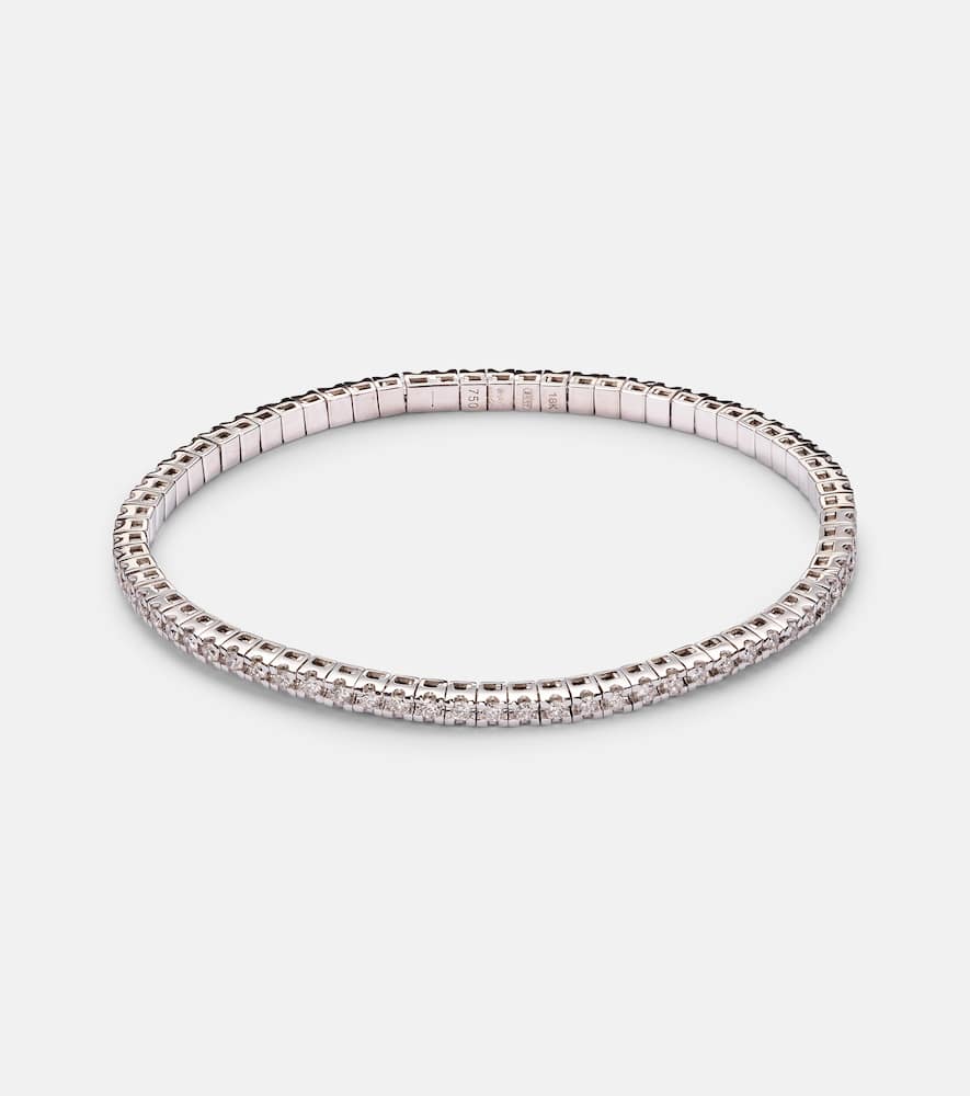 18kt white gold tennis bracelet with diamonds