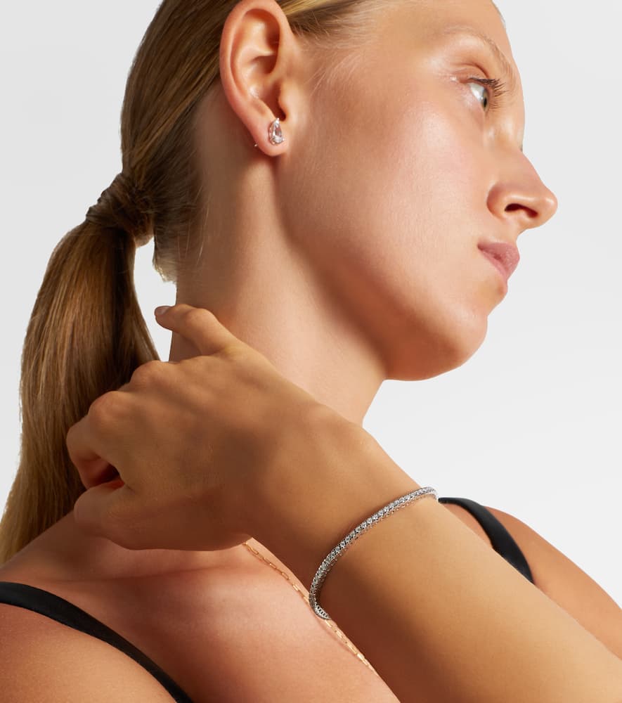 18kt white gold tennis bracelet with diamonds