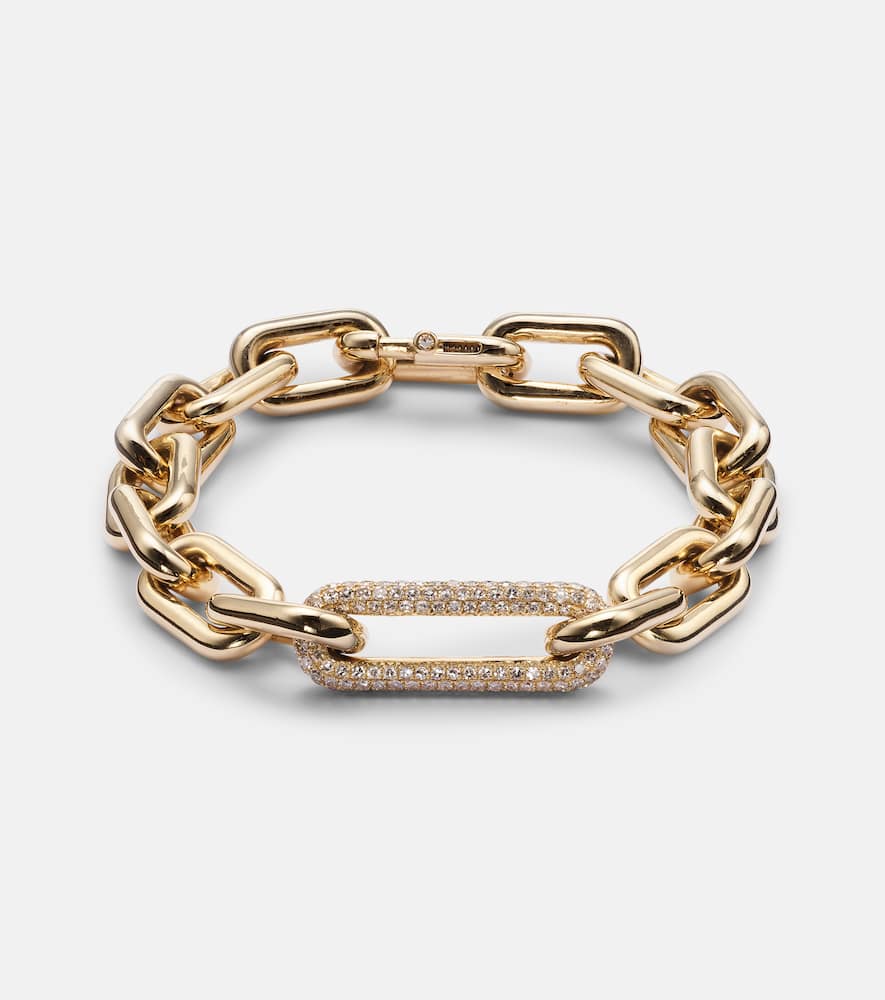 18kt gold bracelet with diamonds