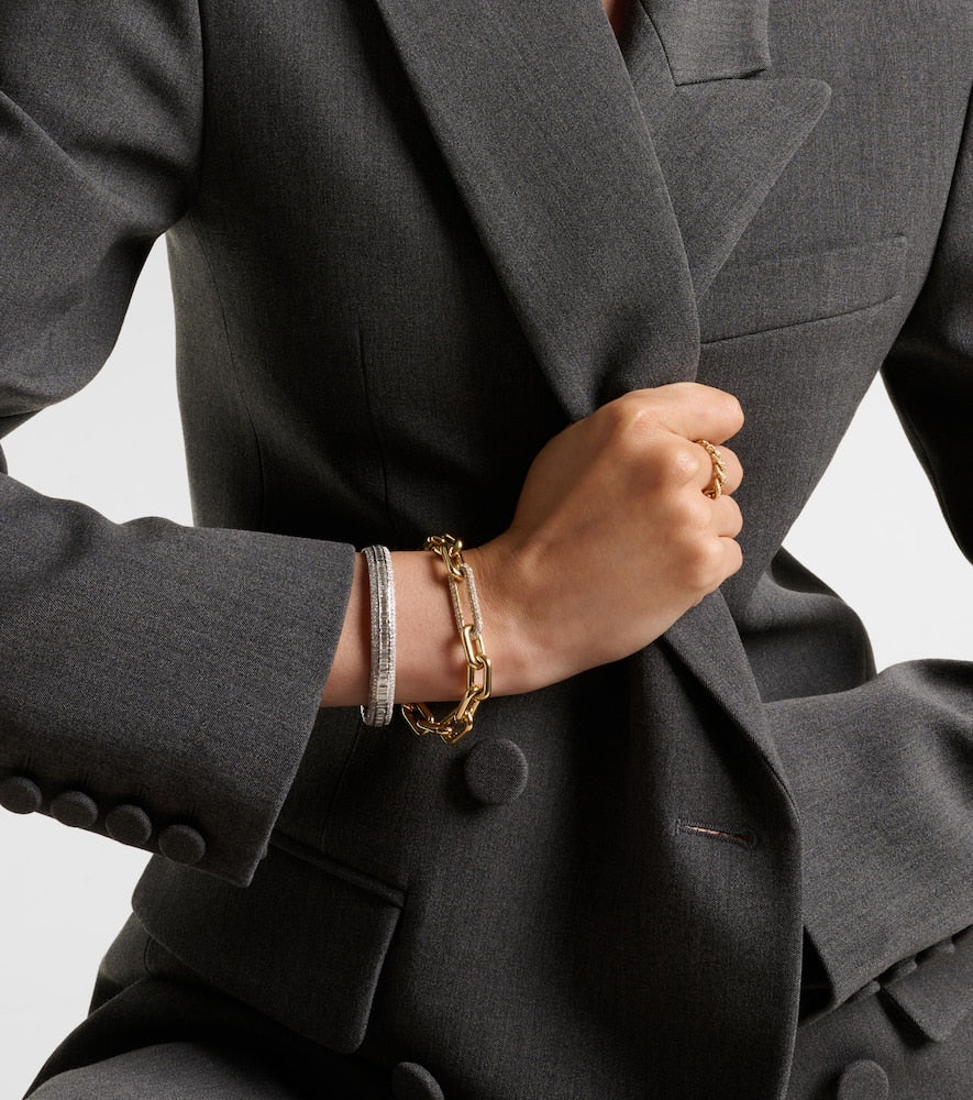 18kt gold bracelet with diamonds