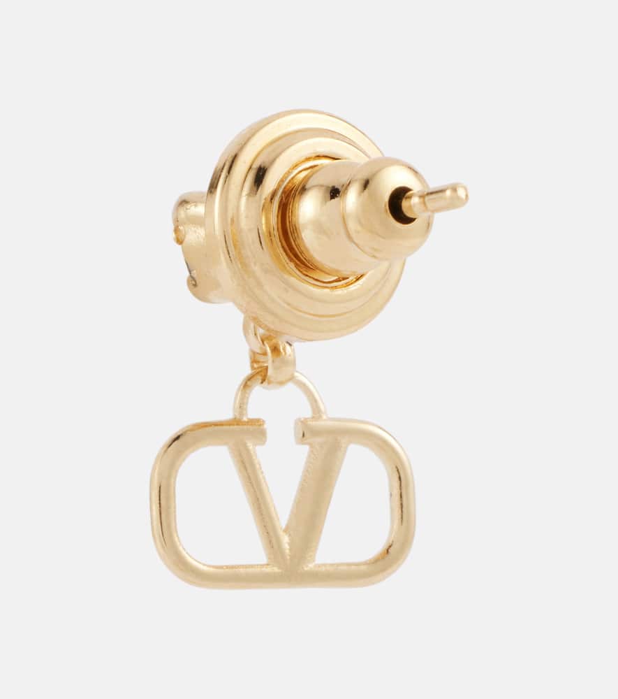 VLogo Signature crystal-embellished earrings