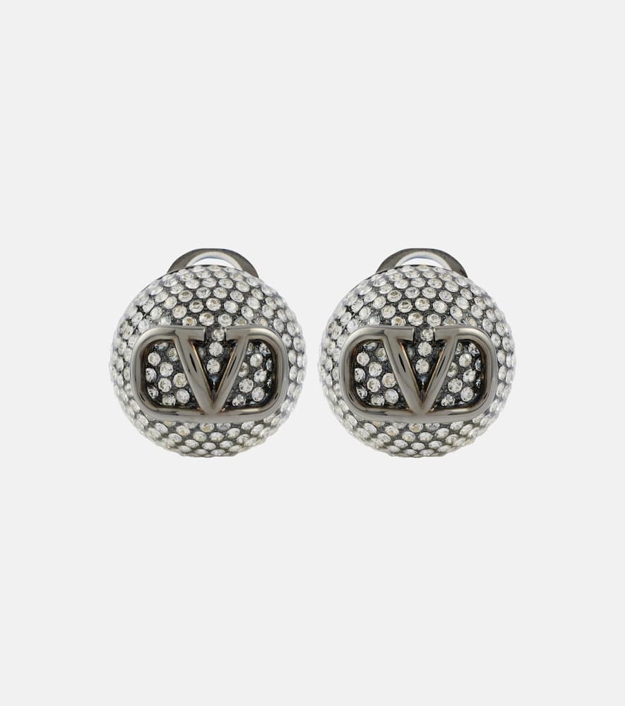 VLogo Signature clip-on earrings