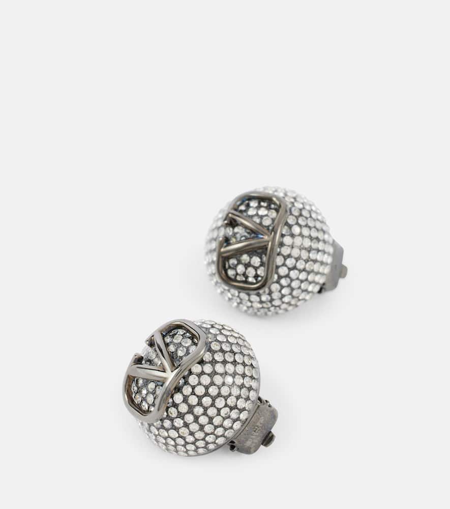 VLogo Signature clip-on earrings