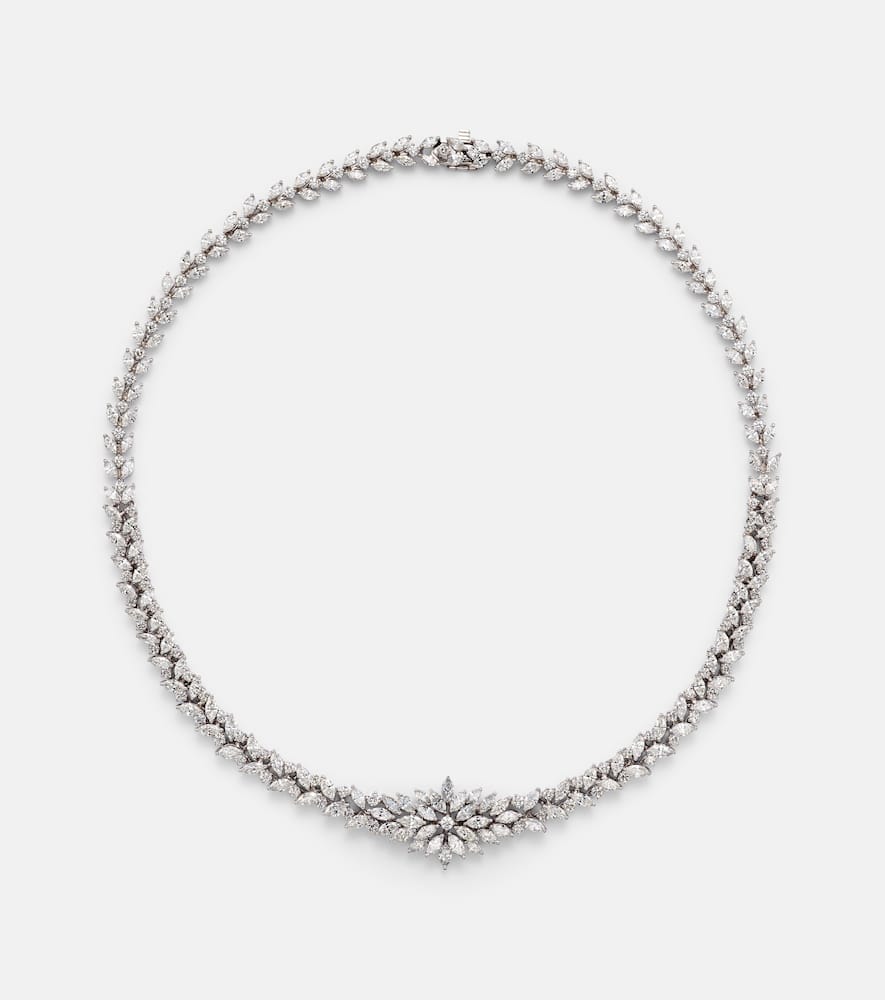 Y-Couture 18kt white gold choker with diamonds
