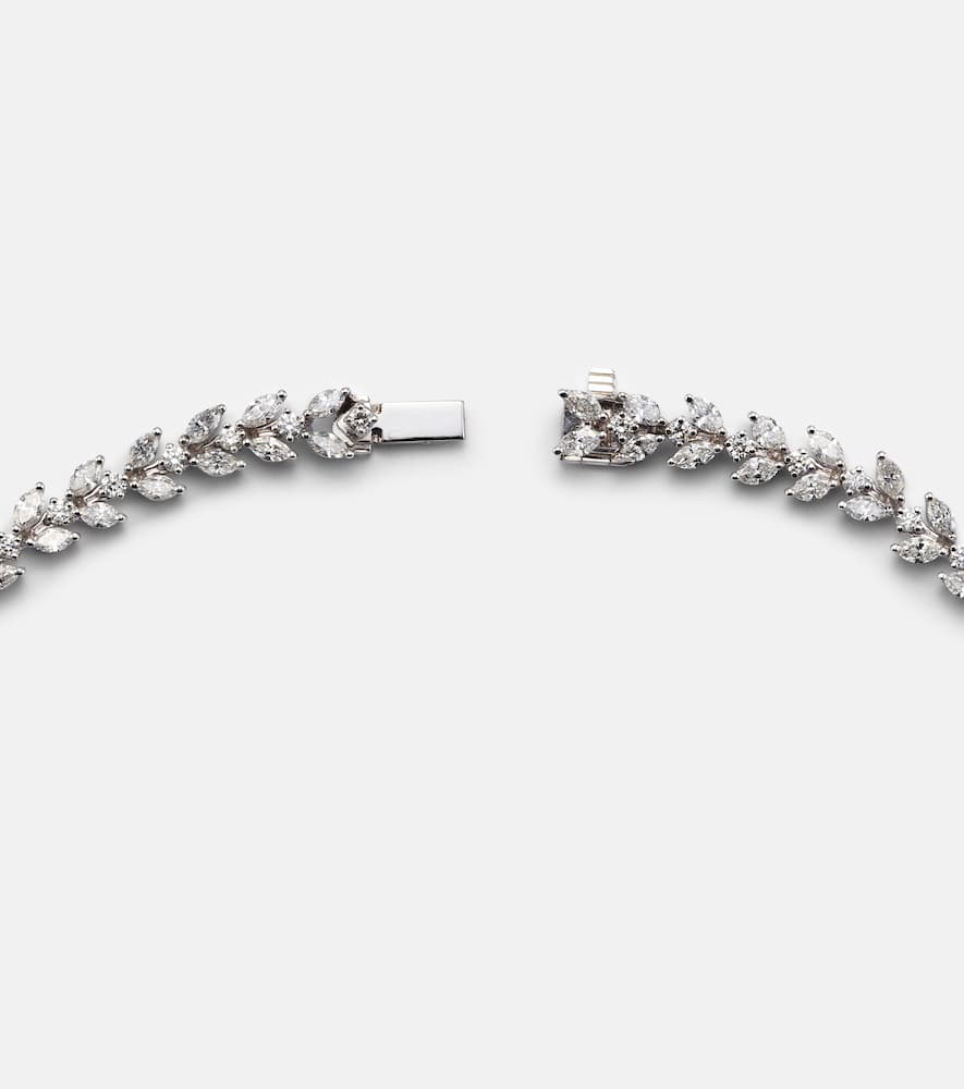 Y-Couture 18kt white gold choker with diamonds