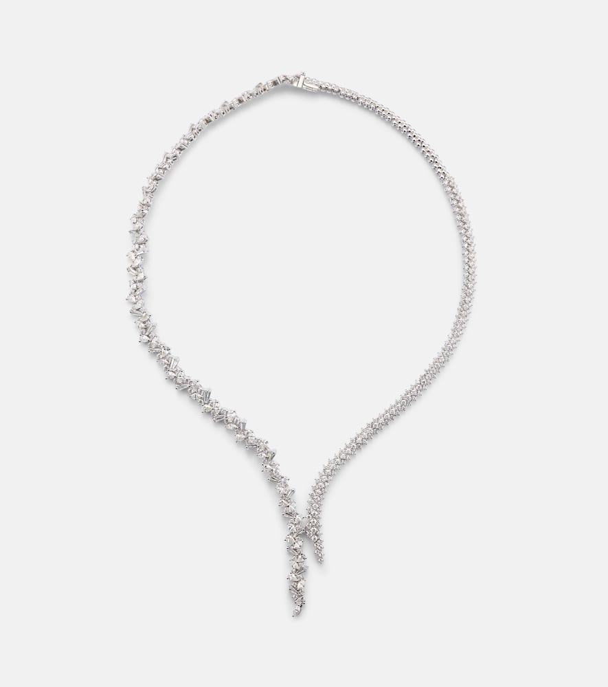 18kt white gold necklace with diamonds