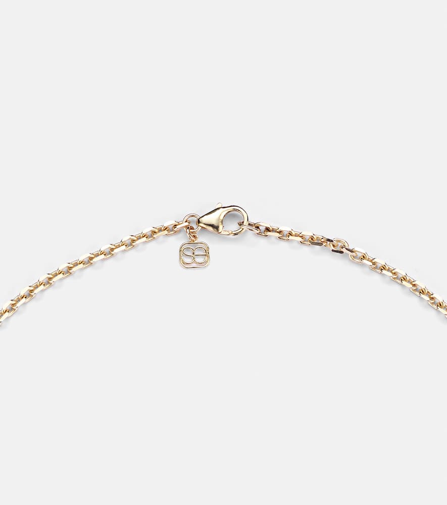 World Traveler 14kt gold pendant necklace with diamonds