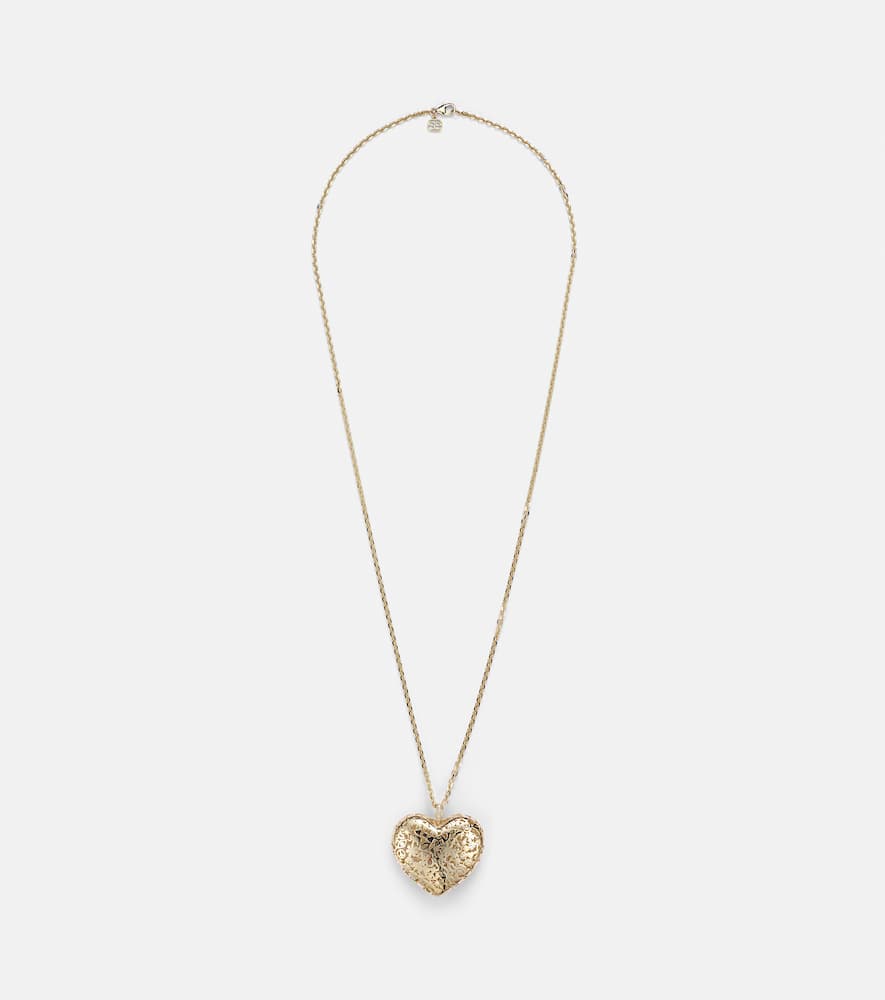 Puffy Icon Wallpaper Heart 14kt gold necklace with diamonds