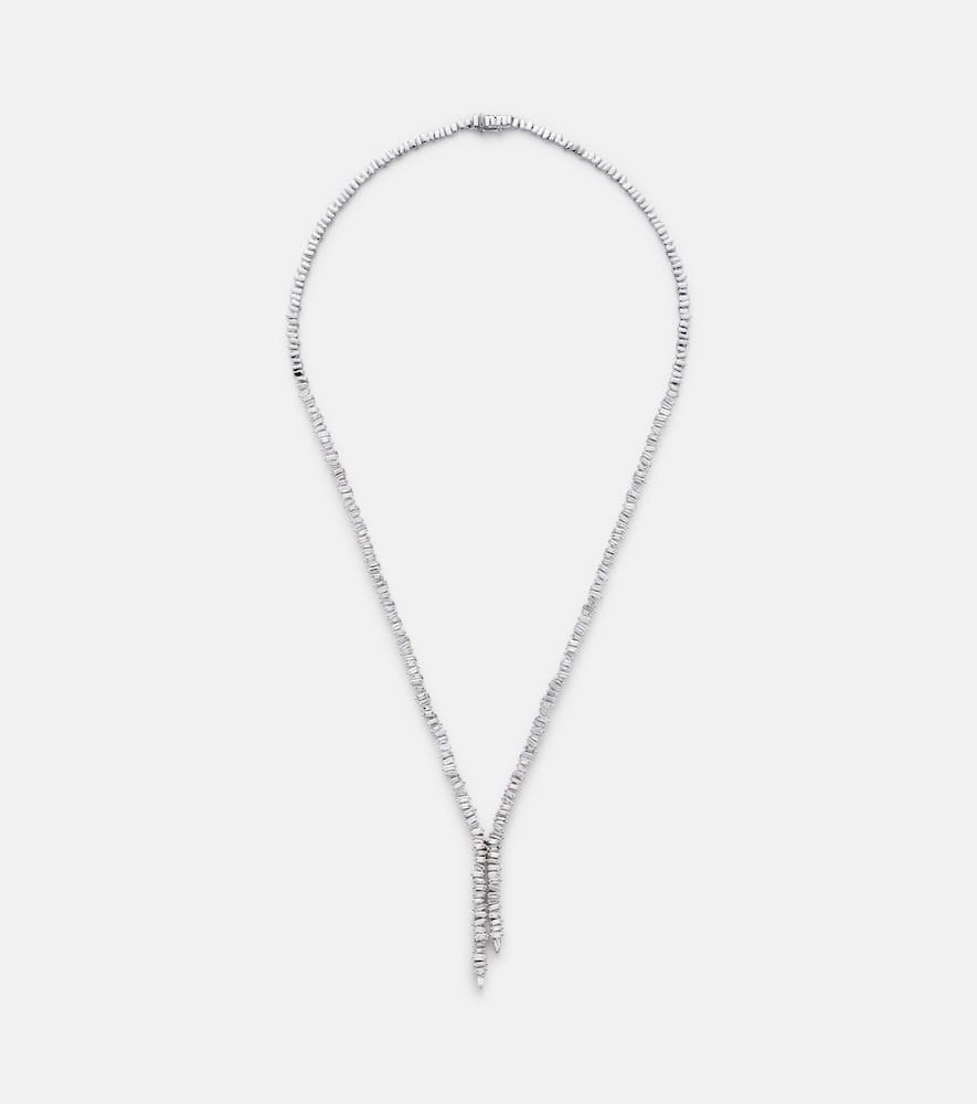 18kt white gold necklace with diamonds
